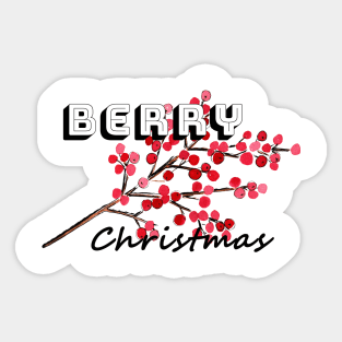 Happy berry christmas I Sticker